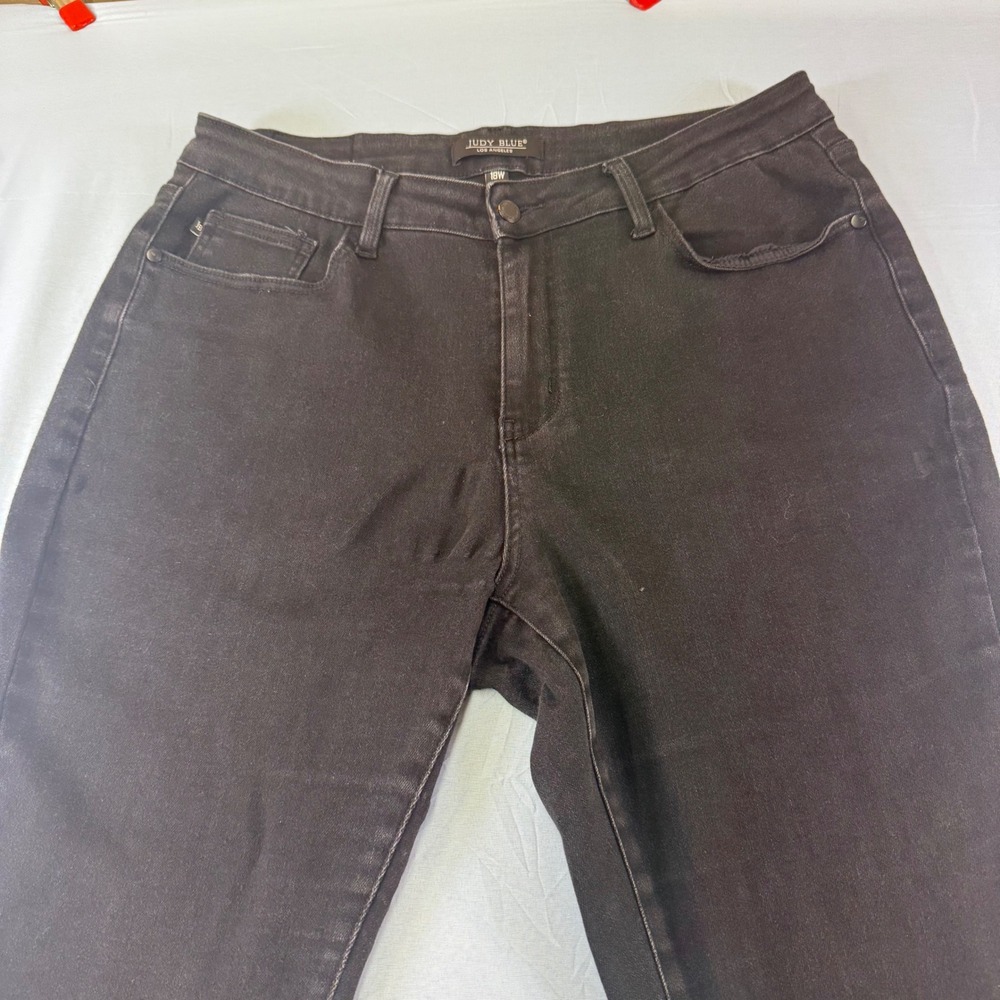 Judy Blue Los Angeles Black High Rise Skinny Jeans JB88756 Plus Size 18W